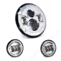 Picture of Letric Lighting 7in Led Hdlght W-Pass Lmps Chr