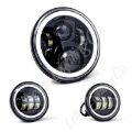 Picture of Letric Lighting 7in Led Black Full-Halo Indian