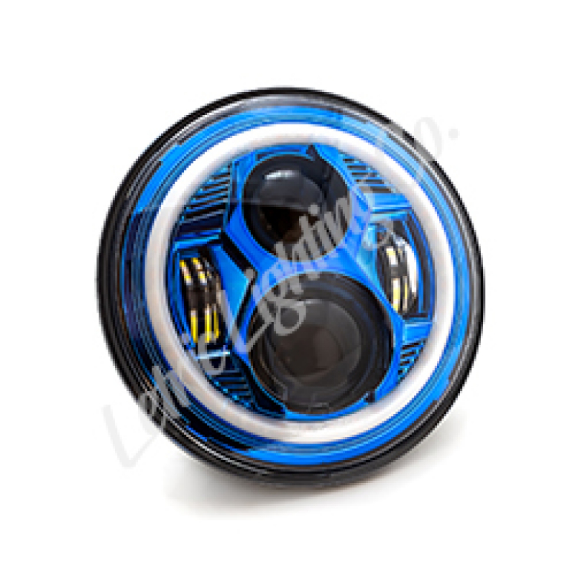 Picture of Letric Lighting 7in Blue Led W- Full Halo