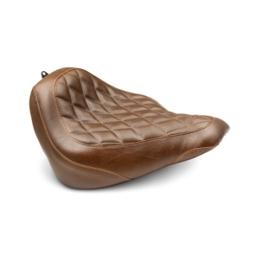 Picture of Mustang 18-21 Harley Softail Slim Wide Tripper Solo Seat Diamond Stitch - Brown