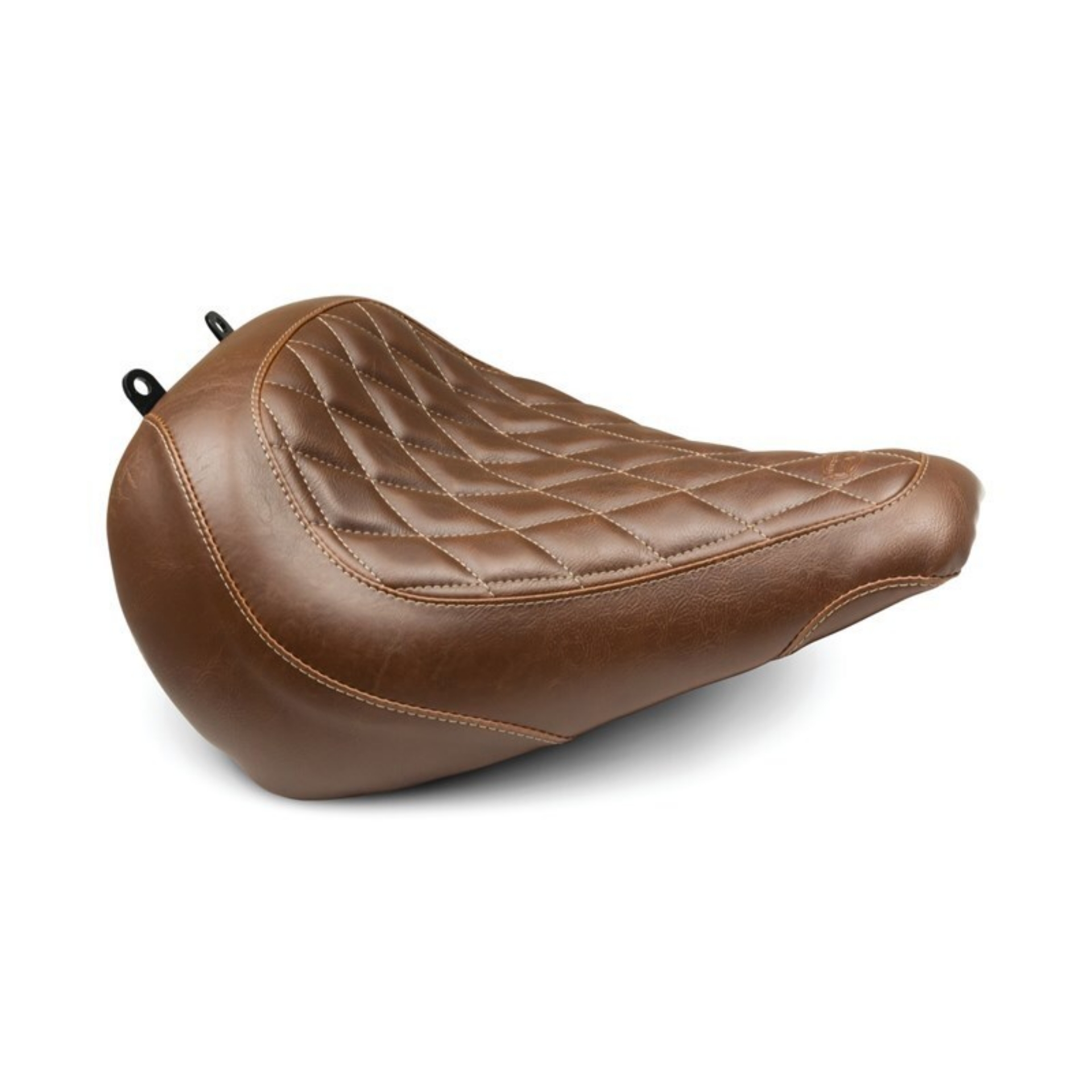 Picture of Mustang 18-21 Harley Fat Boy Wide Tripper Solo Seat Diamond Stitch - Brown