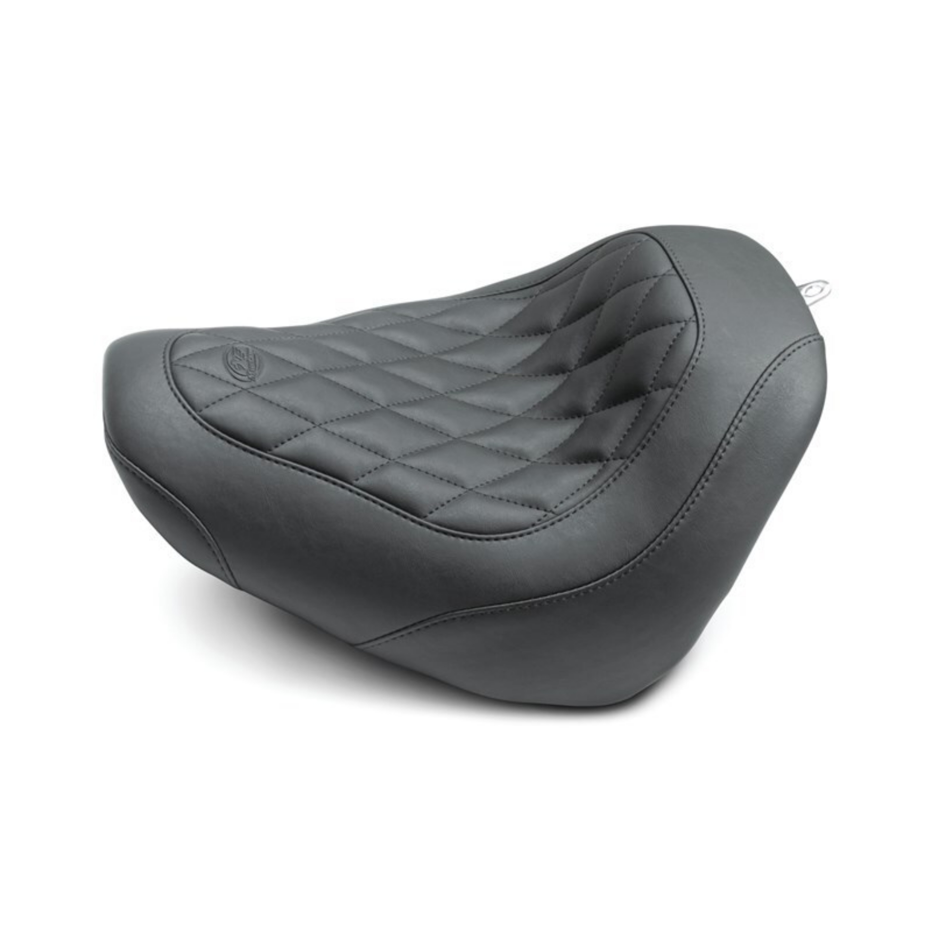 Picture of Mustang 18-21 Harley Fat Bob Wide Tripper Solo Seat Diamond Stitch - Black