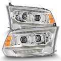 Picture of AlphaRex 09-18 Dodge Ram 2500 LUXX LED Proj Headlights Plank Style Chrm w-Activ Light-Seq Signal-DRL
