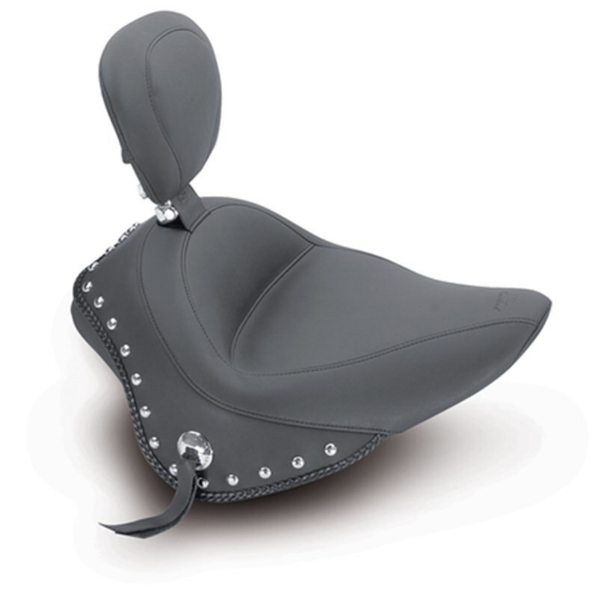 Picture of Mustang 11-13 Harley Blackline,12-17 Slim-Slim S Wide Touring Solo Seat w-DBR Studs - Black