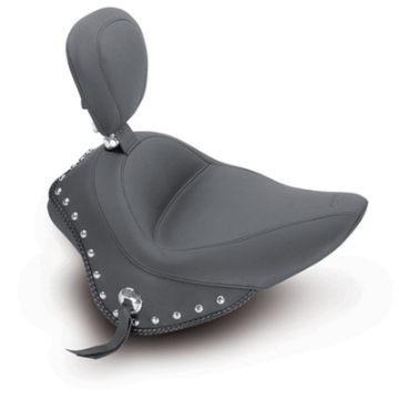 Picture of Mustang 11-13 Harley Blackline,12-17 Slim-Slim S Wide Touring Solo Seat w-DBR Studs - Black