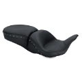 Picture of Mustang 08-21 Harley Electra Glide,Rd Glide,Rd King Str Glide Lowdown 1PC Seat Black Pearls - Black