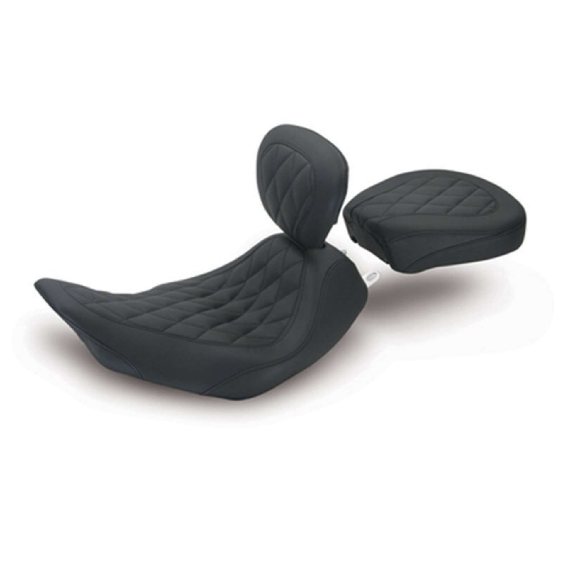 Picture of Mustang 97-07 Harley Rd King,06-07 Str Glide,00-05 Eagle Wide Tripper Solo Seat Dr Back Diam - Black