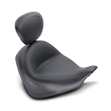 Picture of Mustang 10-21 Honda VT1300CX Fury Wide Touring Solo Seat w-Driver Backrest - Black