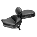 Picture of Mustang 09-17 Yamaha V-Star 950, 950 Tourer Std Touring 2PC Seat w-Driver Backrest Studs - Black