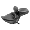 Picture of Mustang 06-15 Yamaha Roadliner, Stratoliner Wide Touring Solo Seat w-Driver Backrest Studs - Black
