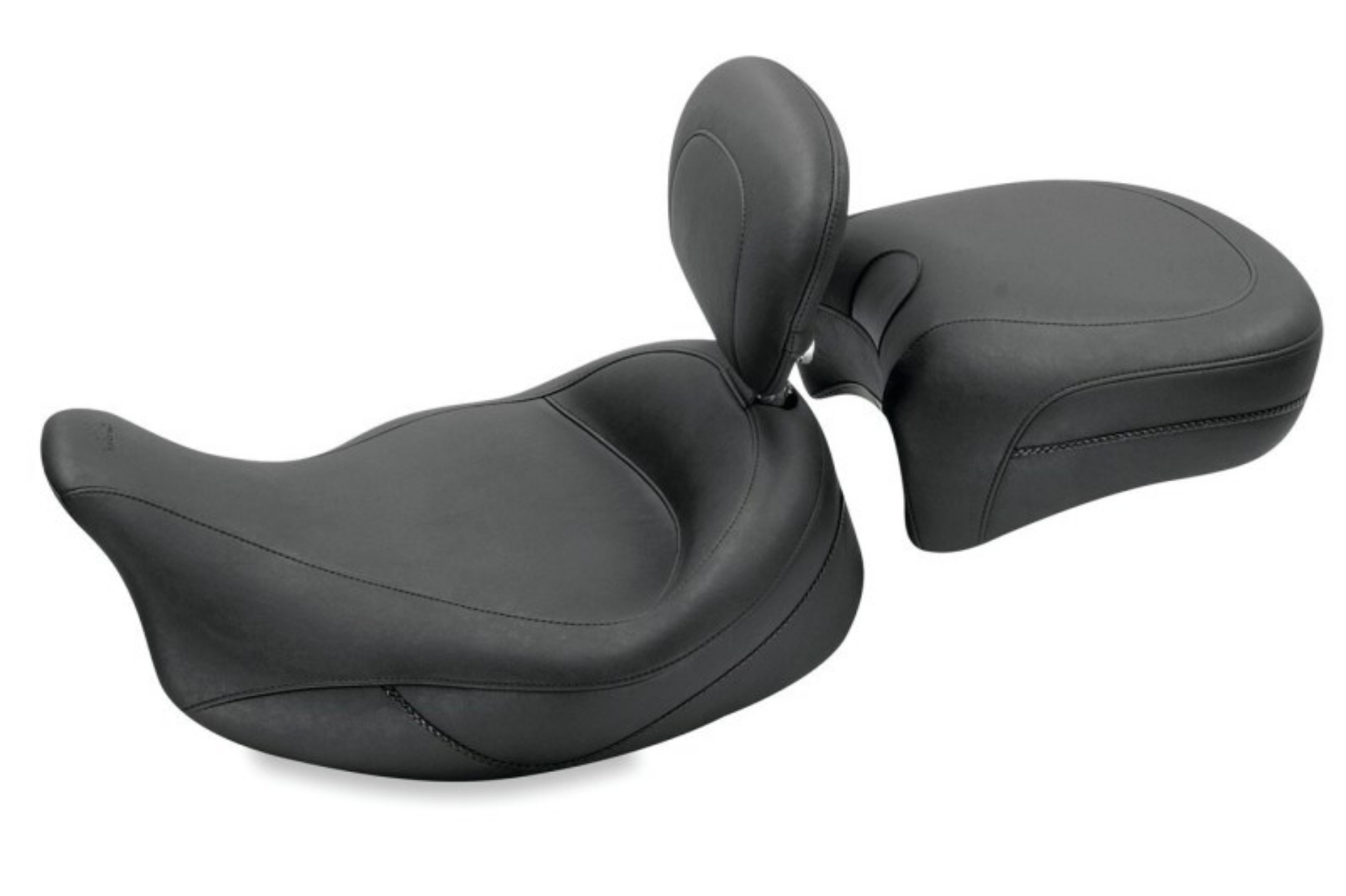 Picture of Mustang 08-21 Harley Electra Glide Std,Rd Glide,Rd King,Str Glide Touring Solo Seat - Black