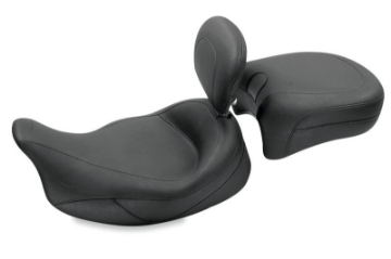 Picture of Mustang 08-21 Harley Electra Glide Std,Rd Glide,Rd King,Str Glide Touring Solo Seat - Black