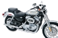 Picture of Mustang 04-21 Harley Sportster 4-5 Wide Touring Solo Seat w-Driver Backrest - Black