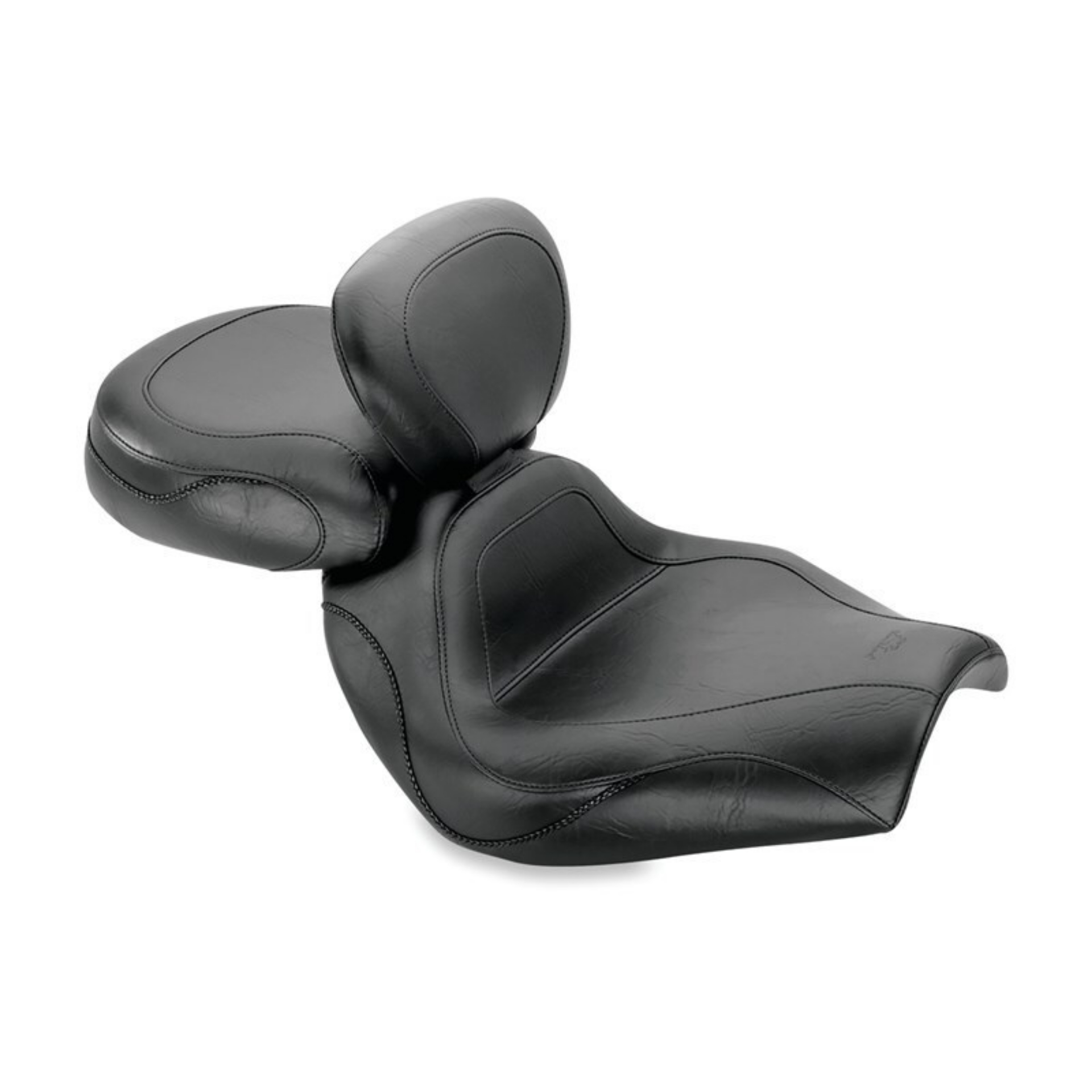 Picture of Mustang 02-08 Honda VTX1800C Sport Touring 2PC Seat w-Driver Backrest - Black