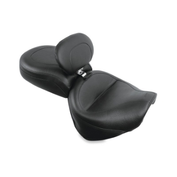Picture of Mustang 99-15 Yamaha Road Star 1600, 1700 Wide Touring 2PC Seat w-Driver Backrest - Black