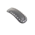 Picture of Mustang 80-07 Harley Early FL, FLHT Touring Accessories Fender Bib w-Studs - Black