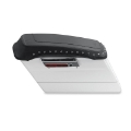 Picture of Mustang 80-07 Harley Early FL Touring Road King Saddlebag Lid Covers w-Blk Pearl Studs - Black