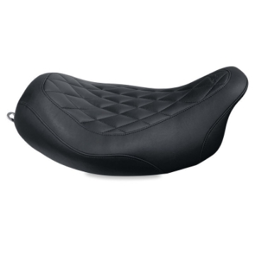 Picture of Mustang 08-21 Harley Electra Glide Std,Rd Glide,Rd King,Str Glide Solo Seat Diamond Stitch - Brown