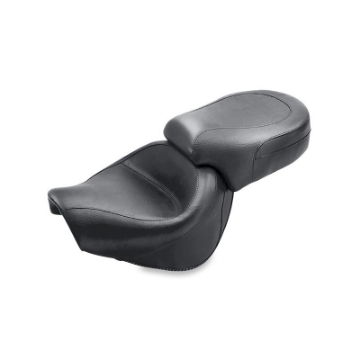 Picture of Mustang 07-17 Yamaha V-Star 1300, 1300 Tourer Wide Touring 2PC Seat - Black