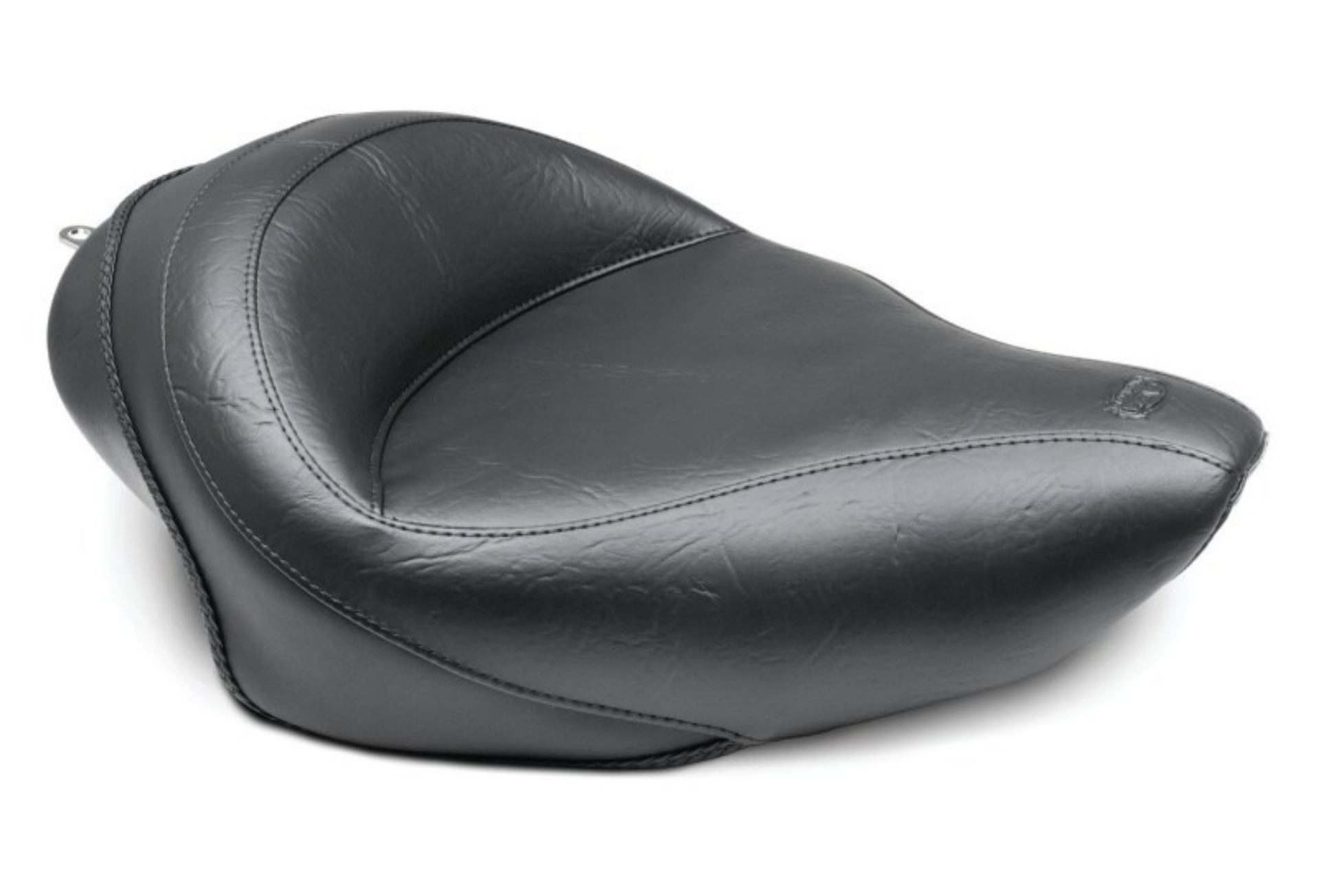 Picture of Mustang 04-21 Harley Sportster 3-3 GAL Wide Touring Solo Seat - Black