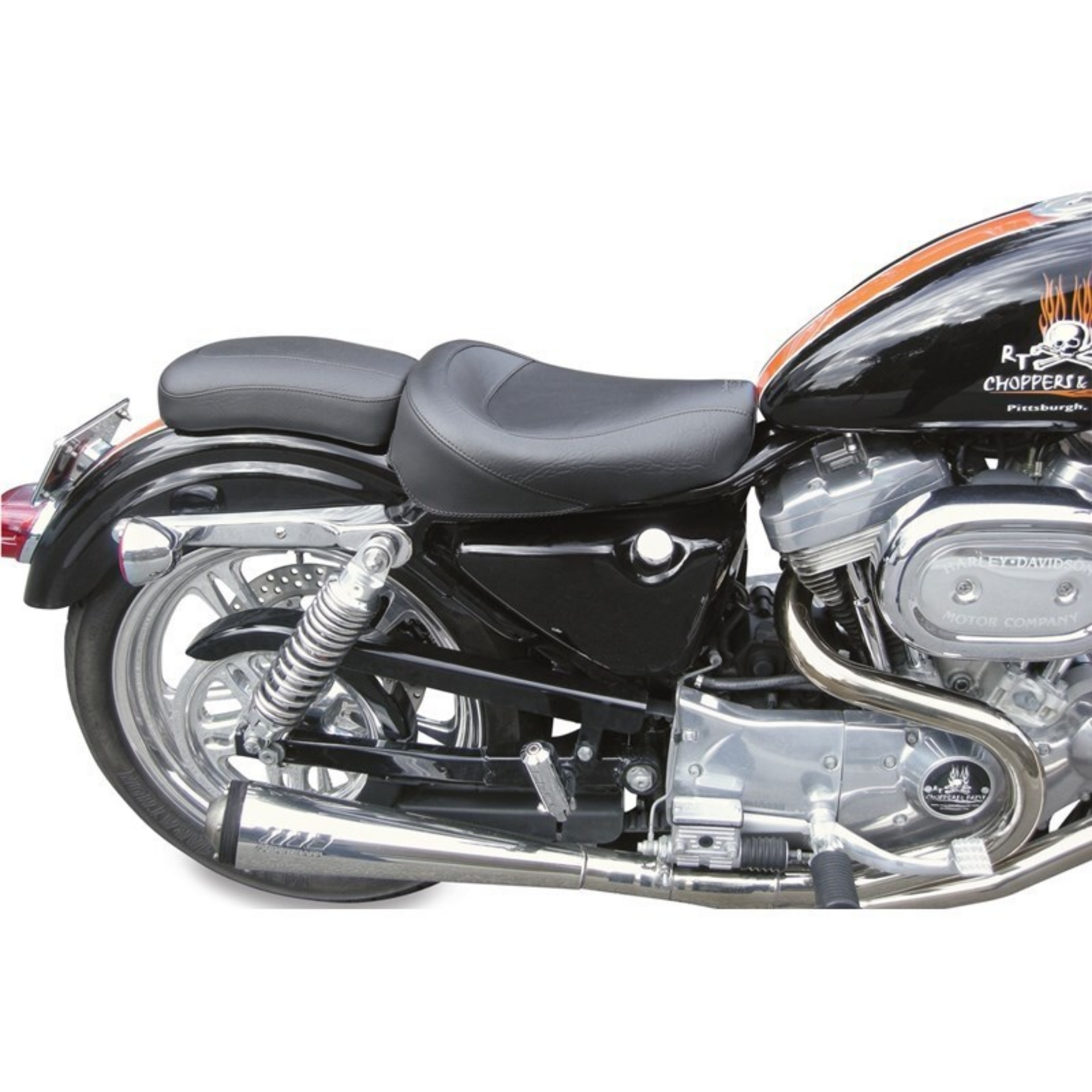 Picture of Mustang 06-17 Harley Dyna Standard Touring Solo Seat - Black