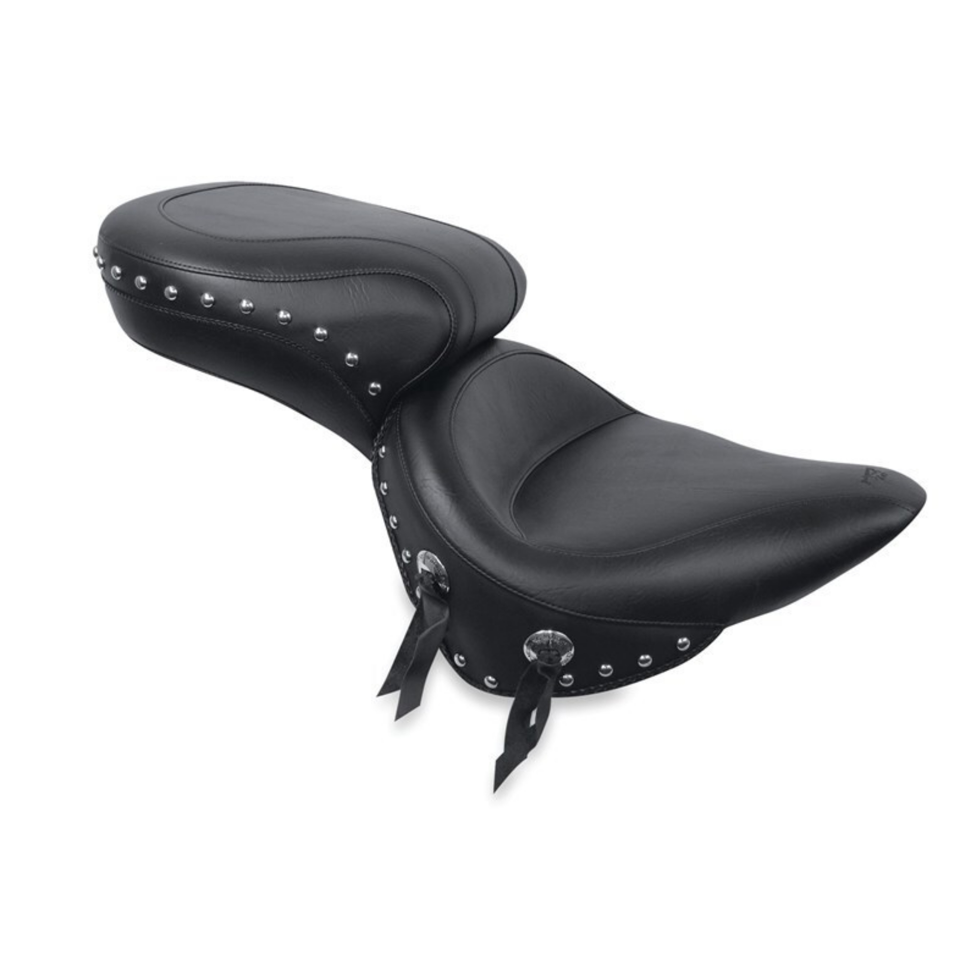 Picture of Mustang 00-15 Harley Softail Standard Rear Tire Wide Touring 1PC Seat w-Studs - Black