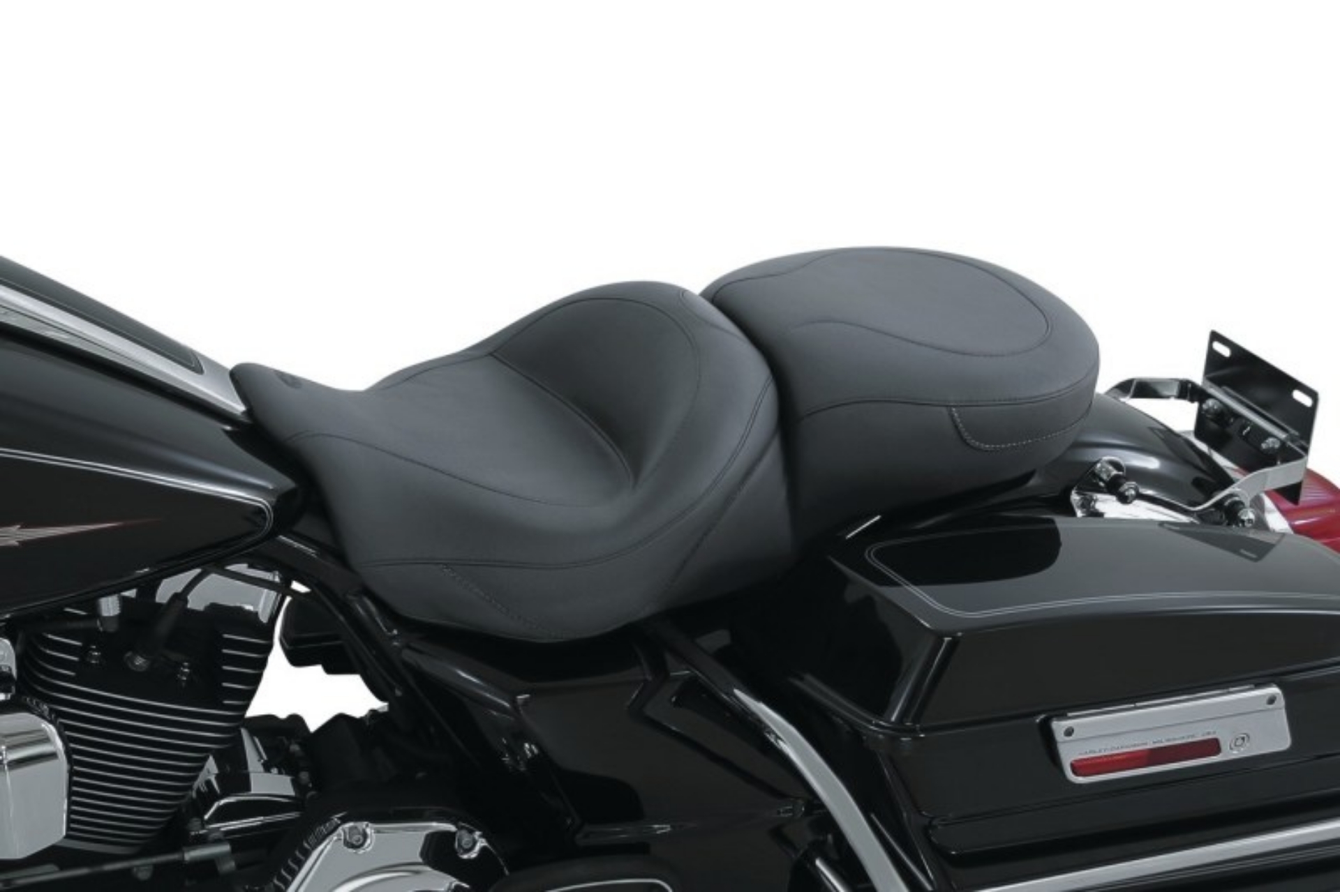 Picture of Mustang 08-21 Harley Electra Glide Std, Rd Glide, Rd King, Street Glide Touring 1PC Seat - Black