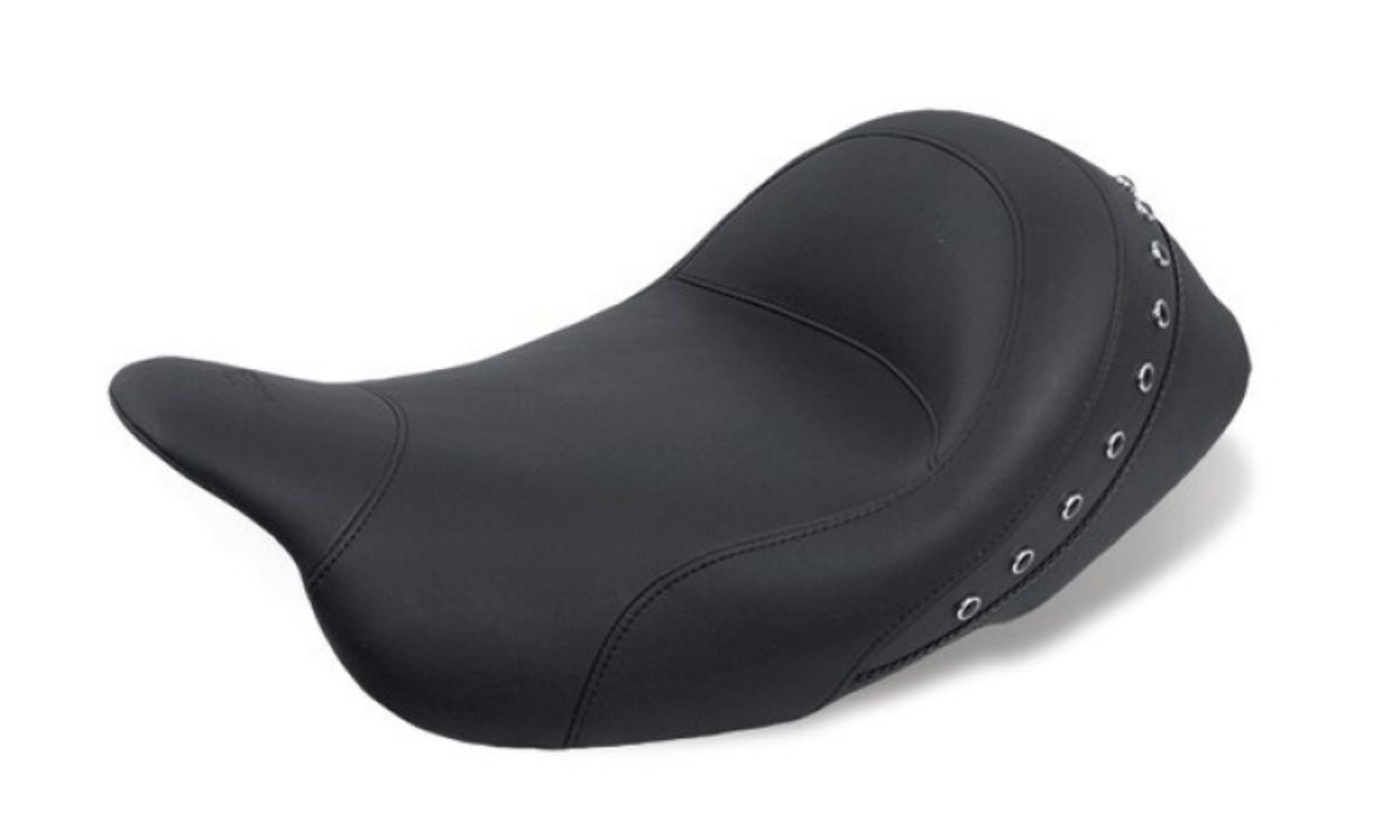 Picture of Mustang 08-21 Harley Electra Glide Std,Rd Glide,Rd King,Str Glide Solo Seat Blk Pearl Studs - Black