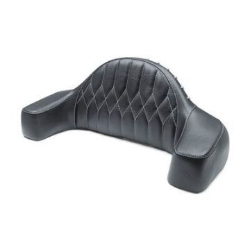Picture of Mustang 14-21 Indian Chieftain,Chief,Dk Horse,Roadmaster,Vint Pass Backrest w-Diam Stitch - Black