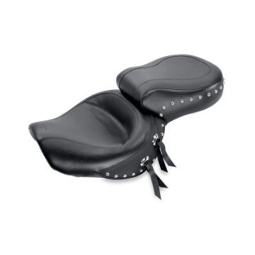Picture of Mustang 06-17 Harley Dyna Wide Touring 1PC Seat w-Studs - Black