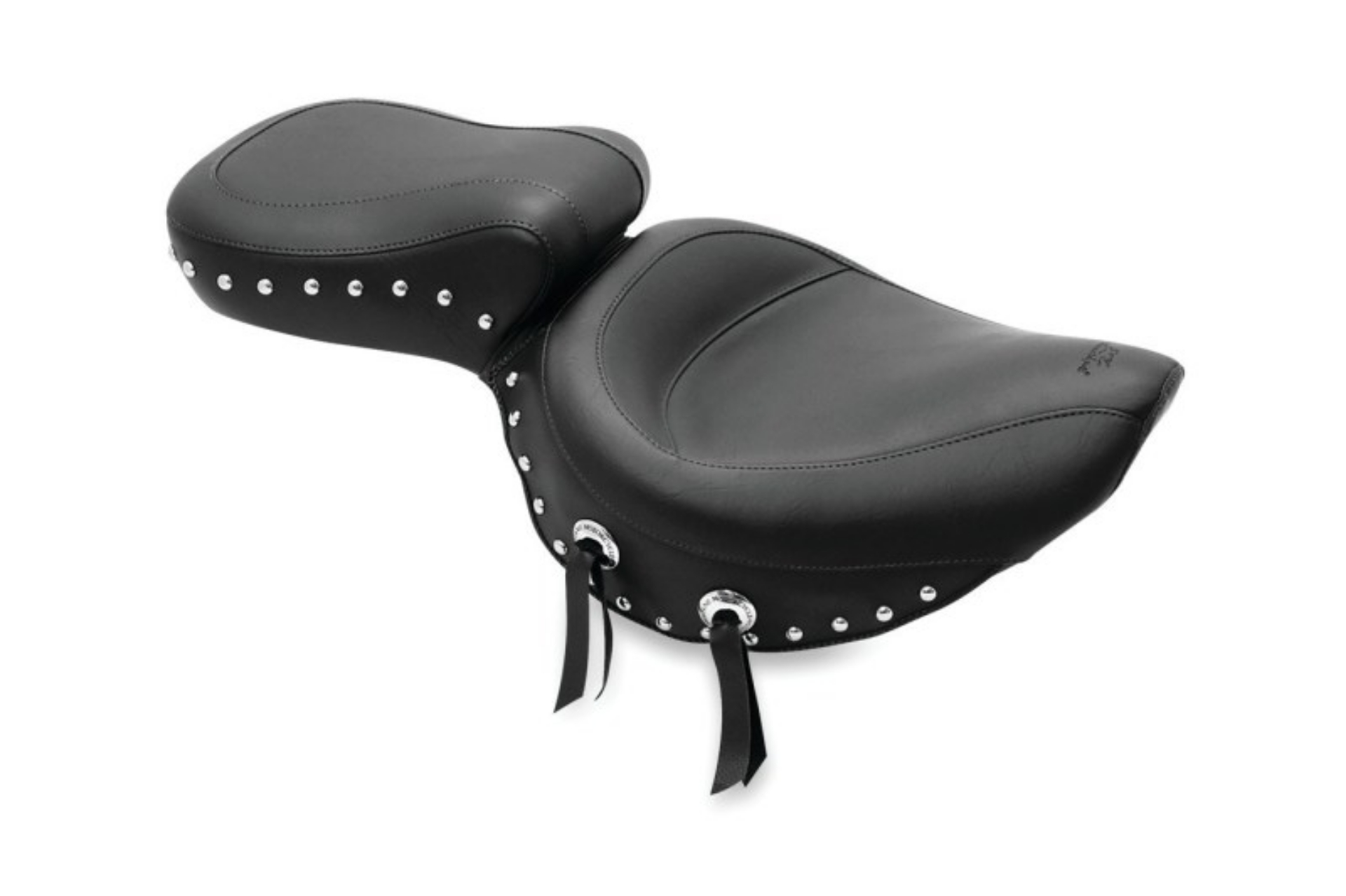 Picture of Mustang 87-04 Suzuki VS700-750-800 Intruder,S50 05-09 Std Touring 2PC Seat w-Studs - Black