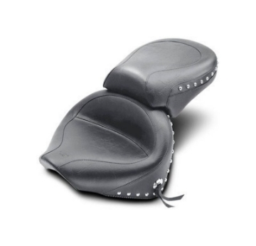 Picture of Mustang 99-11 Yamaha V-Star 1100 Custom Wide Touring 2PC Seat w-Studs - Black