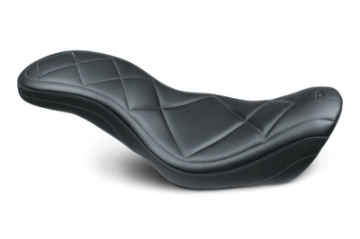 Picture of Mustang 06-17 Harley Dyna Super Tripper 1PC Seat Carbon - Black