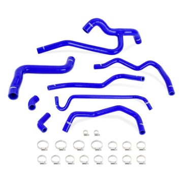 Picture of Mishimoto 05-10 Mustang V6 Silicone Radiator & Heater Hose Kit - Blue