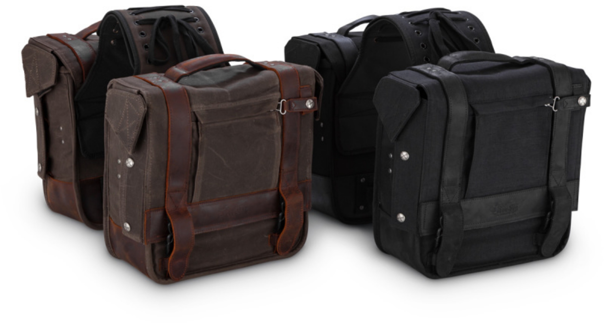Picture of Burly Brand Throw-over Saddlebag - Black