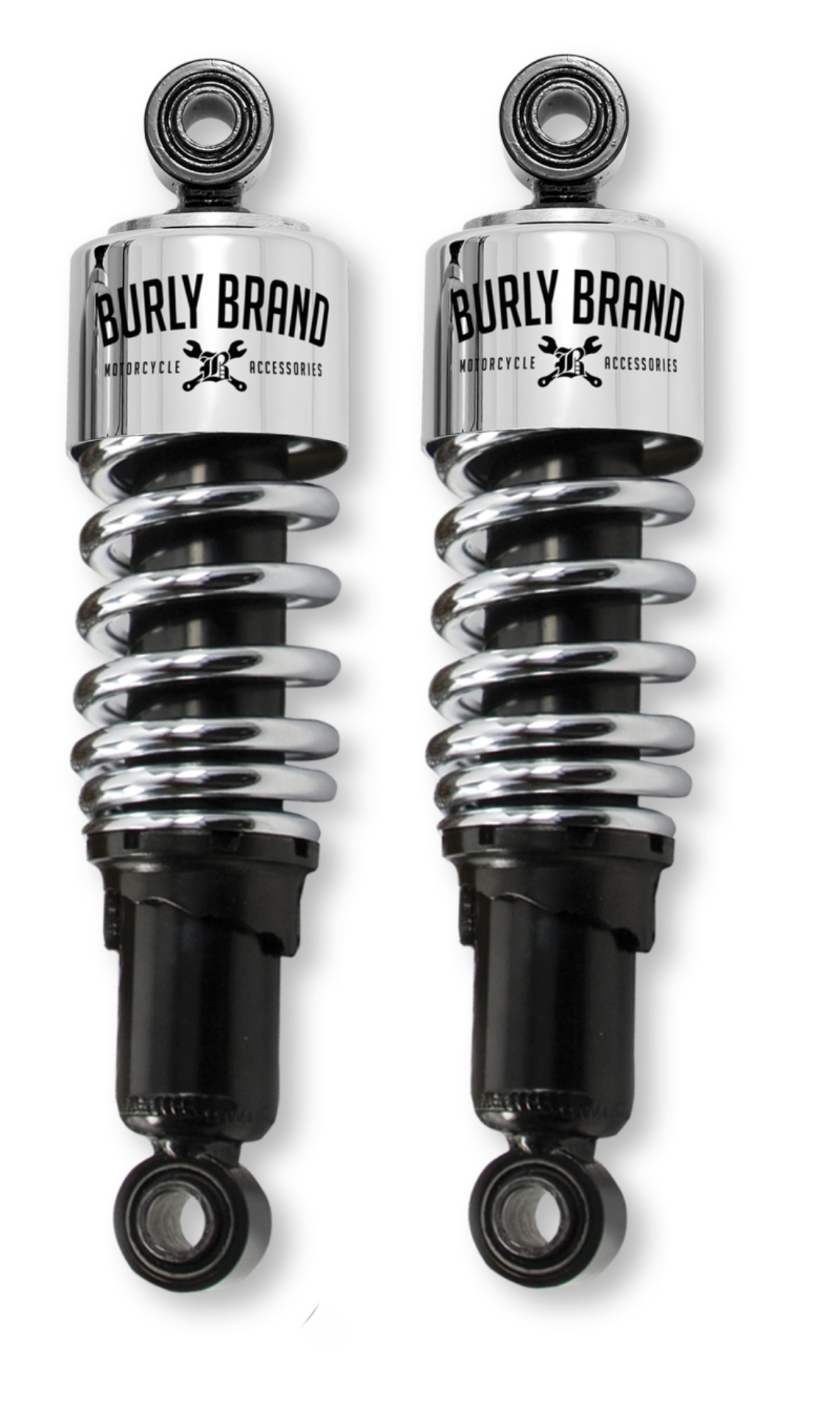Picture of Burly Brand FLH Shocks - Chrome