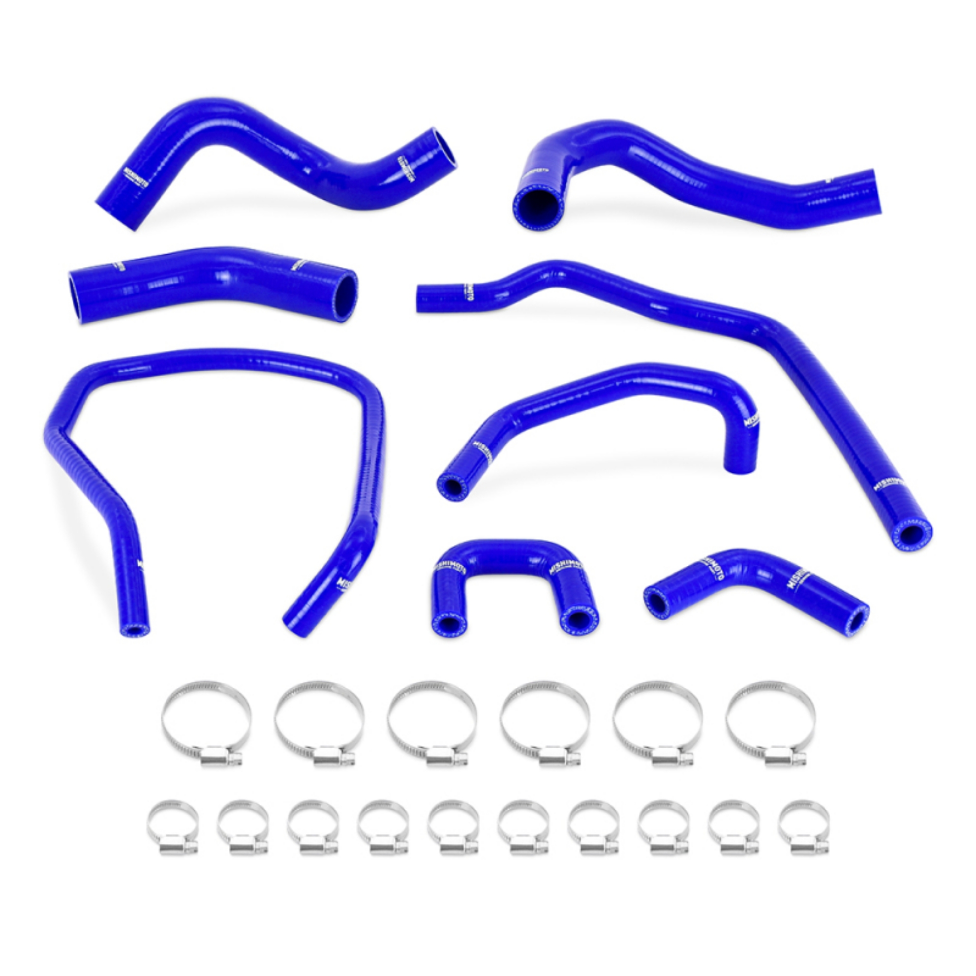 Picture of Mishimoto 04-10 Infiniti QX56 - 04-14 Titan Silicone Coolant Hose Kit - Blue