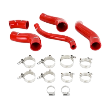Picture of Mishimoto 13-17 Hyundai Veloster Turbo Silicone Intercooler Hose Kit - Red