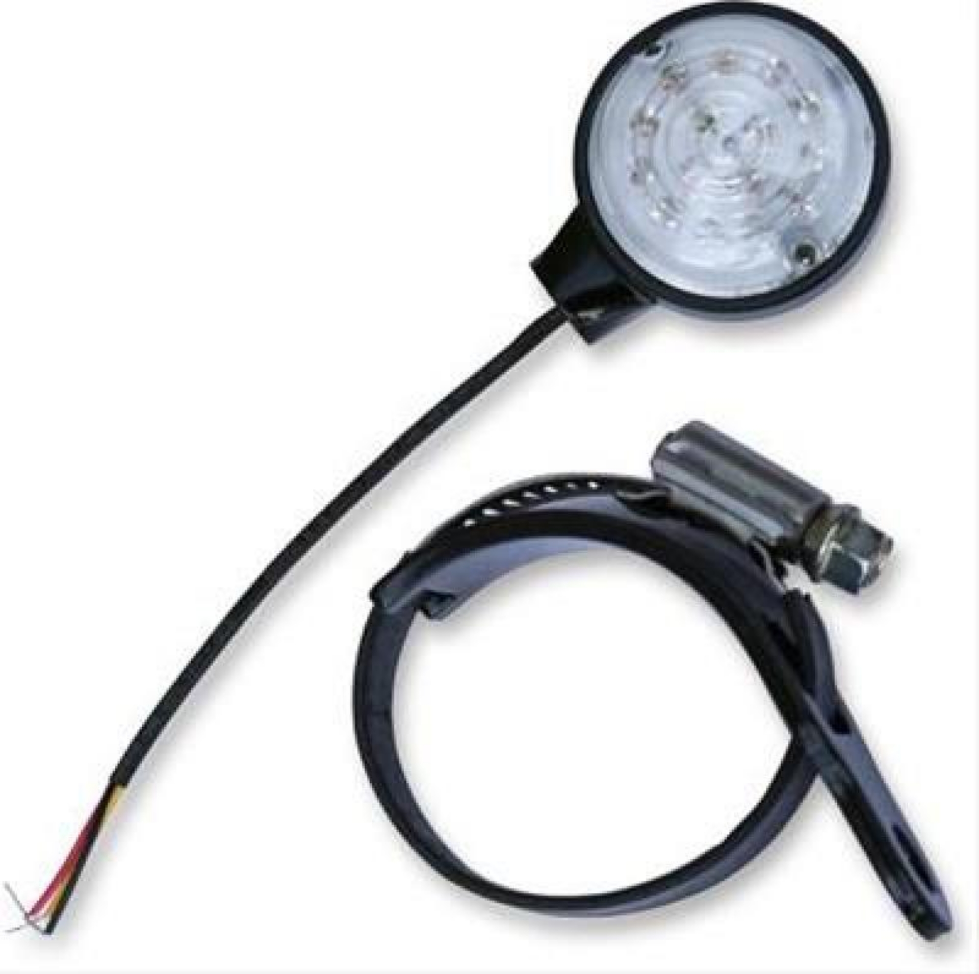 Picture of Burly Brand LED Turn Signals Fork Mount Universal - Black-Amber