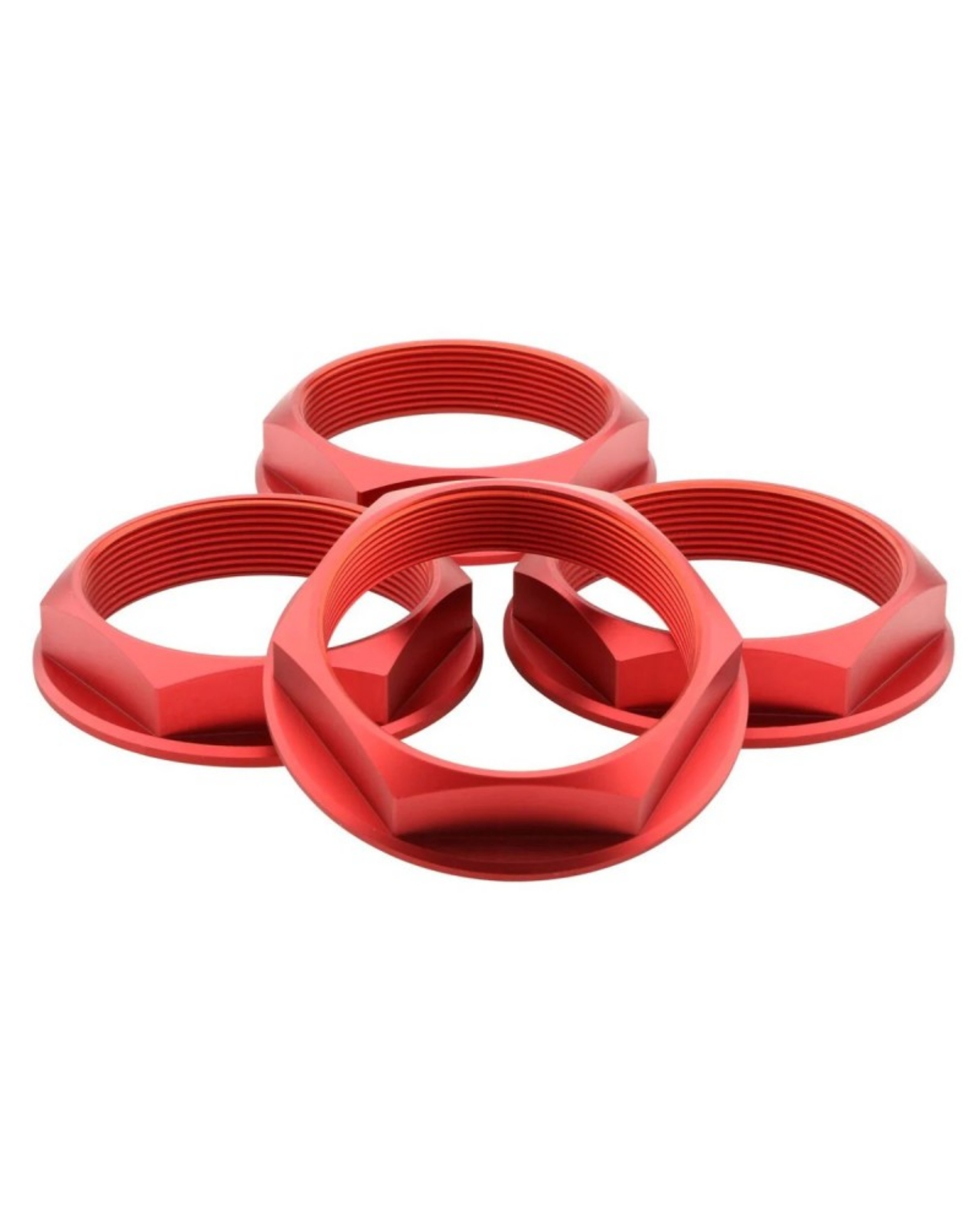 Picture of fifteen52 Super Touring Nut V2 - Anodized Red w- Satin Clear - Set of 4
