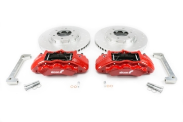Picture of Alcon 2019+ Ford Ranger-2020+ Bronco 2-3L 350x34mm Rotors 6-Piston Calipers Front Brake Kit - Red