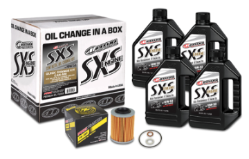 Picture of Maxima SXS Can-Am Maverick X3 Oil Change Kit w-Full Synthetic 10W50 Engine Oil-Filter-Hardware