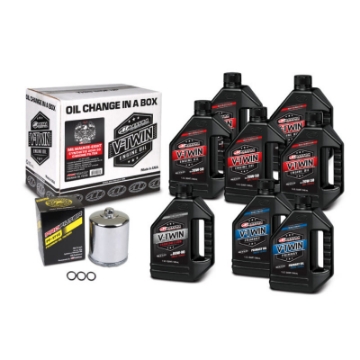 Picture of Maxima V-Twin Oil Change Kit Synthetic w-Chrome Filter Milwaukee-Eight