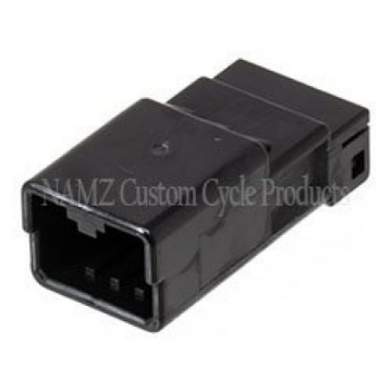 Picture of NAMZ AMP 040 Series 4-Position Male Wire Cap Housing Connector HD 72904-01BK