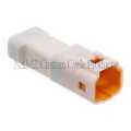 Picture of NAMZ JST 3-Position Male Connector Tab w-Wire Seal