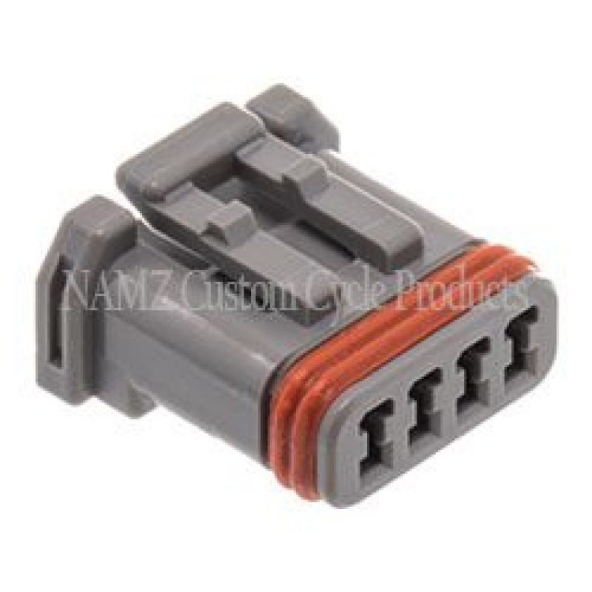 Picture of NAMZ JAE MX-1900 4-Position Gray Female Socket Housing HD 69201179