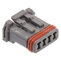 Picture of NAMZ JAE MX-1900 4-Position Gray Female Socket Housing HD 69201179
