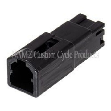 Picture of NAMZ AMP 040 Series 2-Position Male Wire Cap Housing Connector HD 72902-01BK