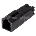 Picture of NAMZ AMP 040 Series 2-Position Male Wire Cap Housing Connector HD 72902-01BK