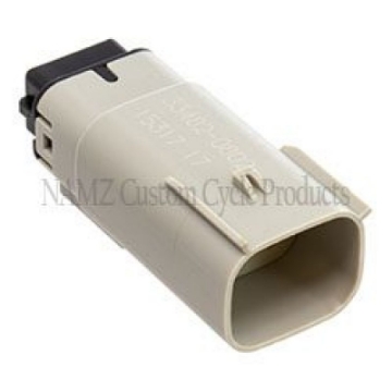 Picture of NAMZ 07-23 XL-FX Left Handlebar Ctrl Molex MX-150 8-Position Male Connector - Gray HD 72447-07GY